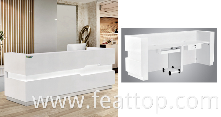 Hot Sales Durable modern cheap office furniture reception desk counter table